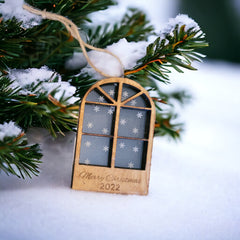 Ornament Etched Window