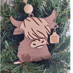 Ornament Highland Cow Custom