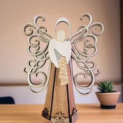 Standing Angel with Flag