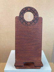 Ornate Jeweled Wooden Phone Holder