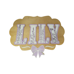 Floral Name Sign