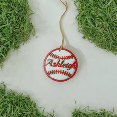 Baseball Name Tag Charm
