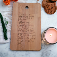 Cutting Board with Recipe