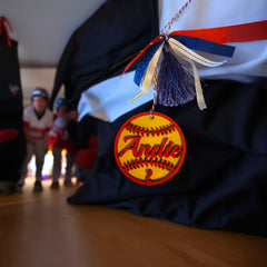 Softball Name Tag Charm