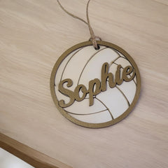 Volleyball Name Tag Charm