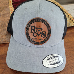 Cap with Custom Engraved Leather Patch