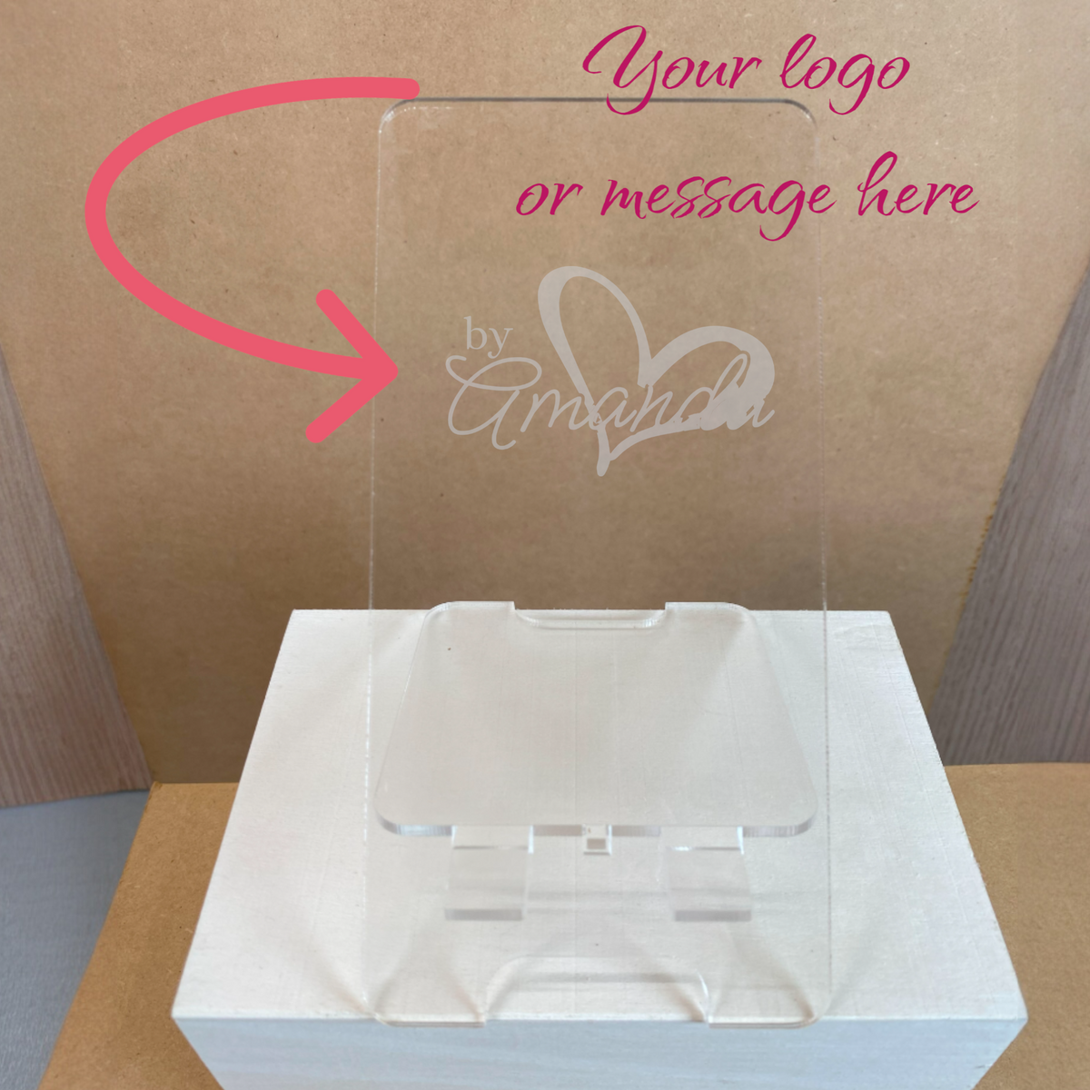 Modern Clear Phone Holder