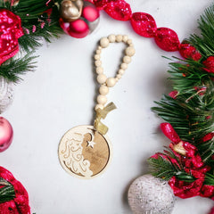 Ornament Vintage Santa Engraved